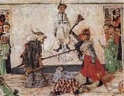 Skeletons Flighting for the Body of a Hanged Man James Ensor